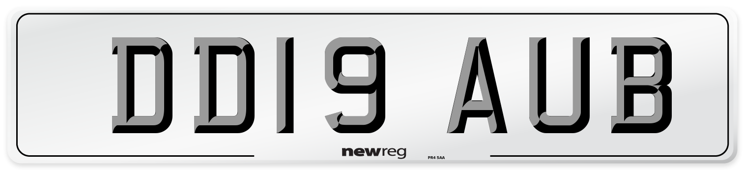 DD19 AUB Number Plate from New Reg